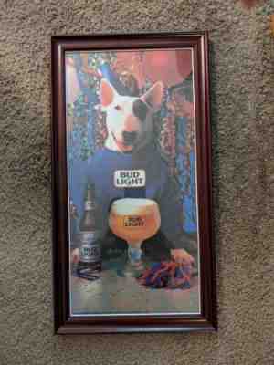 Vintage SPUDS MACKENZIE BUD LIGHT BUDWEISER Poster Print Ad PARTY ANIMAL