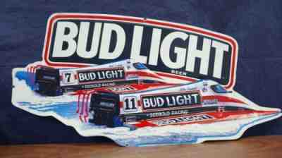 1992 Bud Light Mercury Outboard Mike Seebold Sign 813-129 - 35