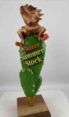 Beer Tap Handle Shiner Summer Stock Beer Tap Handle Figural Horny Toad Beer Tap