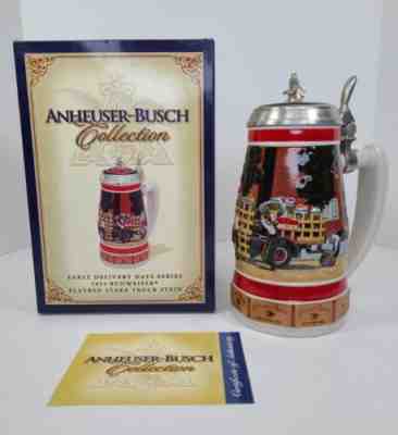 Anheuser Busch Early Delivery Days Series 1934 Flatbed Stake Truck Stein CS616