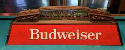 VINTAGE BUDWISER POOL TABLE HANGING LIGHT CLYDESDALE TEAM