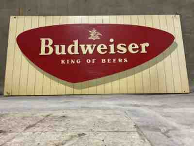 S455 Huge 6 Foot by 34â? Budweiser King of Beers #285 Metal Sign