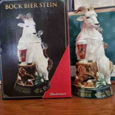 Anheuser-Busch Bock Beer Stein Collector ??s Third Edition 2010 Ram w/BOX