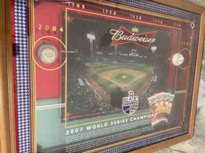 2008 Budweiser Red Sox World Series Championship Shadowbox