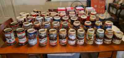 budwieser holiday stein collection set 1980-2019 mint condition 2 bud stein free