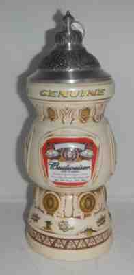 2009 Anheuser Busch Budweiser Label Beer Lidded Stein by Russ Berrie