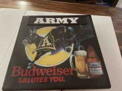 Budweiser Army Mule Salute Electric Bar Sign