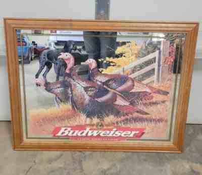Budweiser Classic American Lager Turkey Beer Mirror 36x28