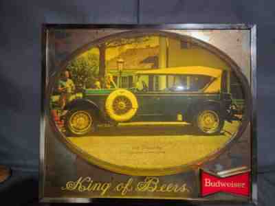 Vintage Budweiser King Of Beers Lighted Bubble Duesenberg Sign