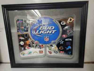 Bud Light NFL 2013 Mirror Rare Patriots Chiefs Rams Redskins Chargers Bills EUC