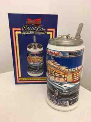 Budweiser Classic Car Series Beer Stein 1964 1/2 FORD MUSTANG Convertible CS440