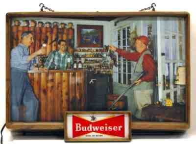 RARE 1950's BUDWEISER BEER 