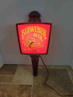 (VTG) 1978 Budweiser Beer light up Wall Sconce bar Lamp anheuser busch