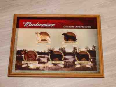 2010 Budweiser Outdoors Classic Retrievers Dogs Framed Wall Art Sign 26