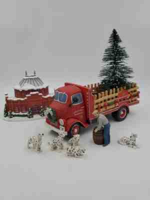 Hawthorne Village BUDWEISER HOLIDAY DELIVERY TRUCK 2012 WOODCUT Sculpture