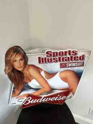 Budweiser Sports Illustrated Swimsuit Molly Sims Tin Sign (2005) 28x25