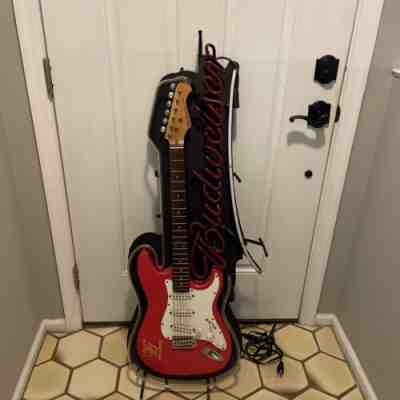 Budweiser Electric Guitar Neon Sign 2003 NON WORKING Local pickup