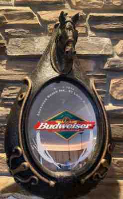 Vintage Budweiser Clydesdale Horse Collar Mirror Perfect Condition. 1999 RARE