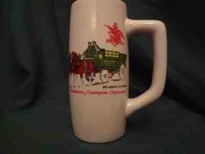 CS12 VARIATION â?? CLYDESDALES STEIN -RARE GREEN WAGON CASES BARRELS