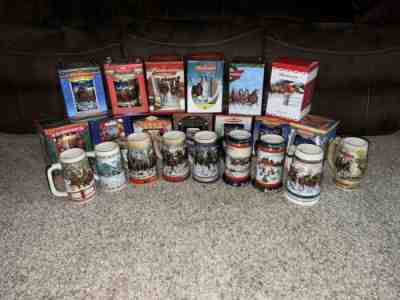 Budweiser Holiday Stein Lot