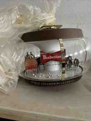 Vintage Budweiser Carousel Clydesdale Parade Hanging Lamp Light