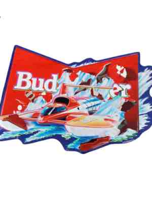 Miss Budweiser Hydroplane Race Boat Water Metal Tin Beer Sign 34