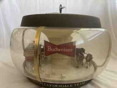 Vintage Budweiser Carousel Clydesdale Parade Hanging Lamp