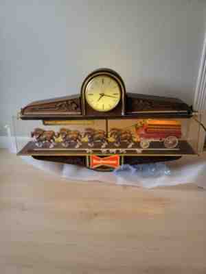 1979 Budweiser Worlds Champion Clydesdale Team Hanging Or Mountable Clock/Light