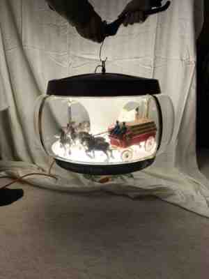 Vintage Budweiser Carousel Clydesdale Parade Hanging Lamp Light