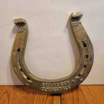 BUDWEISER CLYDESDALE GOLDEN 50TH ANNIVERSARY HORSESHOE