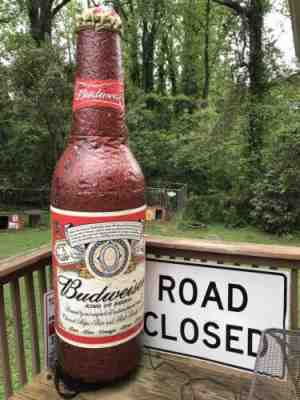 BUDWEISER 40 oz. BEER BOTTLE INFLATABLE BAR DECORATION. ANHEUSER BUSCH USA