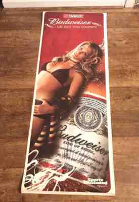 Rare Molly Sims Budweiser Beer Sports Illustrated Swimsuit Banner