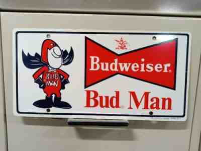 Vintage 1972 Budman Budweiser License Plate