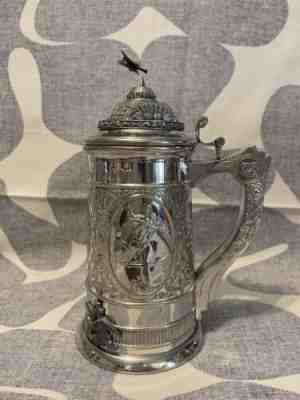 Anhauser- Busch Budweiser 125th Anniversary Pewter Lidded Stein CB20,2001