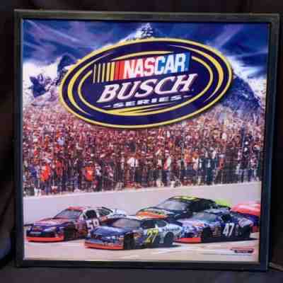 2005 Anheuser Busch NASCAR BUSCH SERIES Beer Race Bar Advertising Light Up Sign