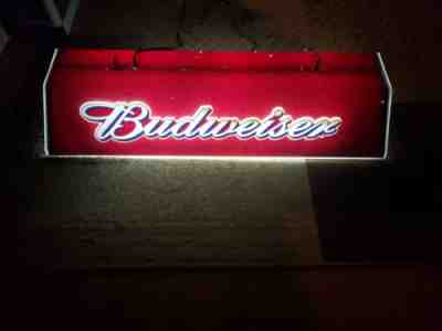 Vintage Budweiser Pool Table Light Bar Light Beer Memorabilia Anheuser Busch