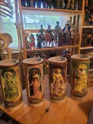 1973 Italy Budweiser Girl Stein Set *Only 200 Sets Made* Rarest Complete Set