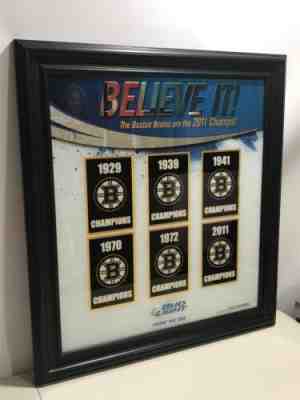 Bud Light Boston Bruins NHL 2011 Stanley Cup Champions - FRAMED Sign Mirror