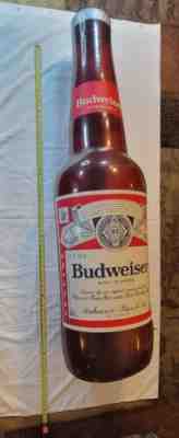 Budweiser vintage inflatable 60 inch long neck beer bottle