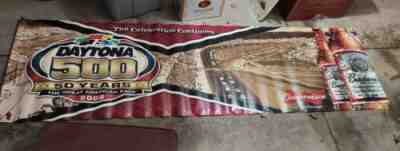 RARE Daytona 500 Budweiser Beer 50th Anniversary 2008 Vinyl Banner NASCAR Bar