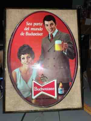 Very Rare Vintage Budweiser King of Beers Light up Sign 20â? H x 15â? L Spanish