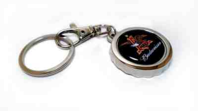 (20) BUDWEISER ANHEUSER EAGLE Beer Can Bottle Cap Opener Key Chains / Key Rings