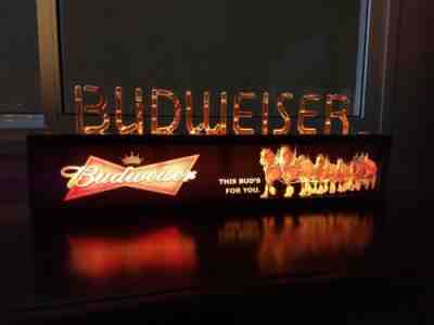 Sign Bubbler , budweiser