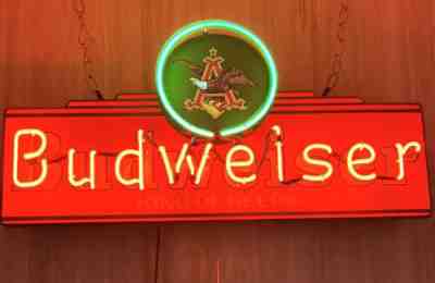 Vintage 1996 Budweiser King Of Beers Neon Promotional Store Bar Sign Works