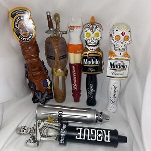 Mostly Used Lot Of 7 Tap Handles Modelo Game Of Thrones Rogue Budweiser Hooters