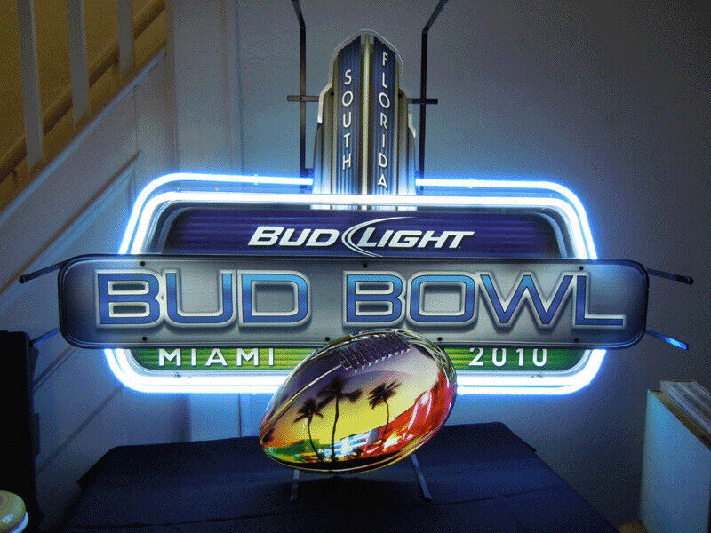 Super Bowl XLIV - Bud Light Bowl Neon Sign