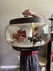 1960s Original Rare Budweiser Team Clydesdale Working Spinning Light Up Globe