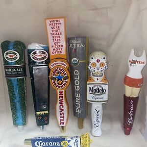 lot of 7 Mostly New Tap Handles  Modelo Especial Kona Corona Budweiser Hooters