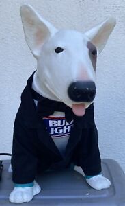 Figural SPUDS MACKENZIE BUD LIGHT BEER light up sign English Bull Terrier dog