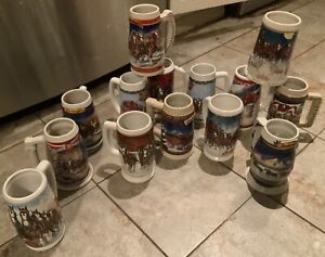 Budweiser Holiday Steins Lot